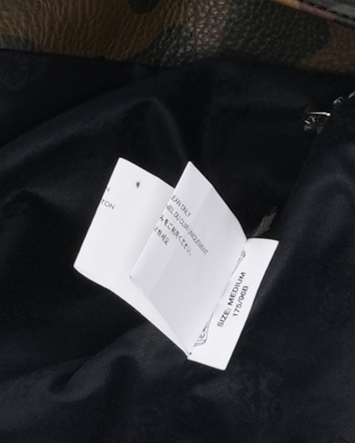 Camouflage Leather Double Rider Jacket