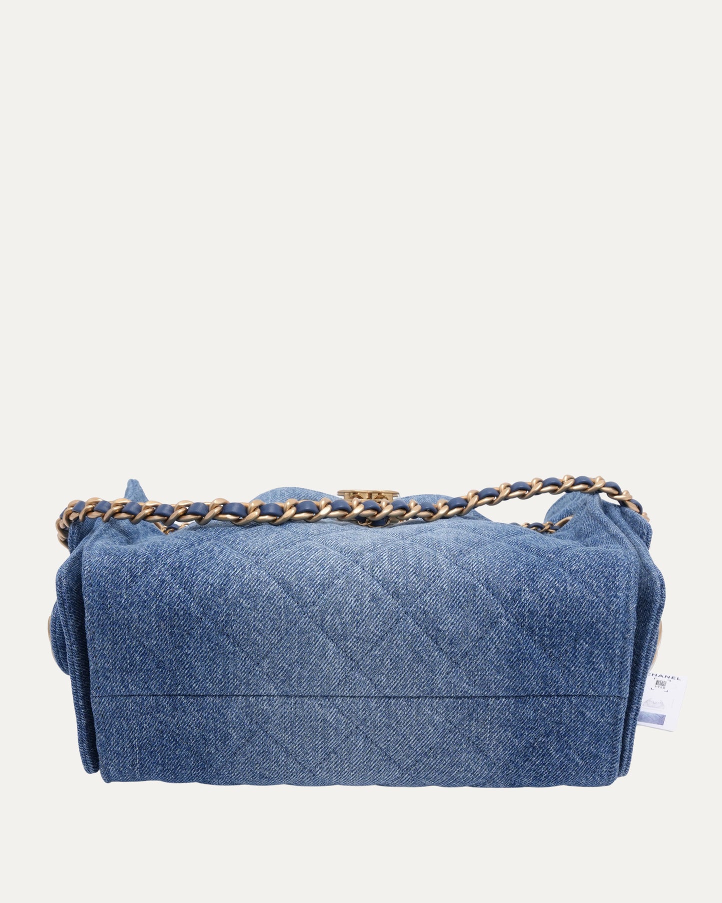 Denim Quilted Mini 25 Hobo Bag