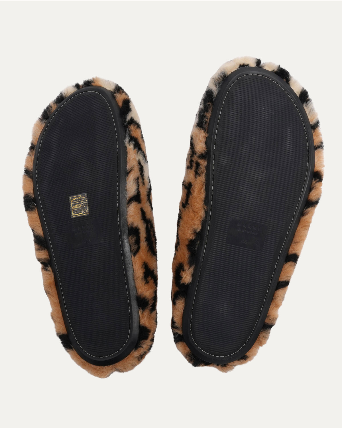 Faux Leopard Mules