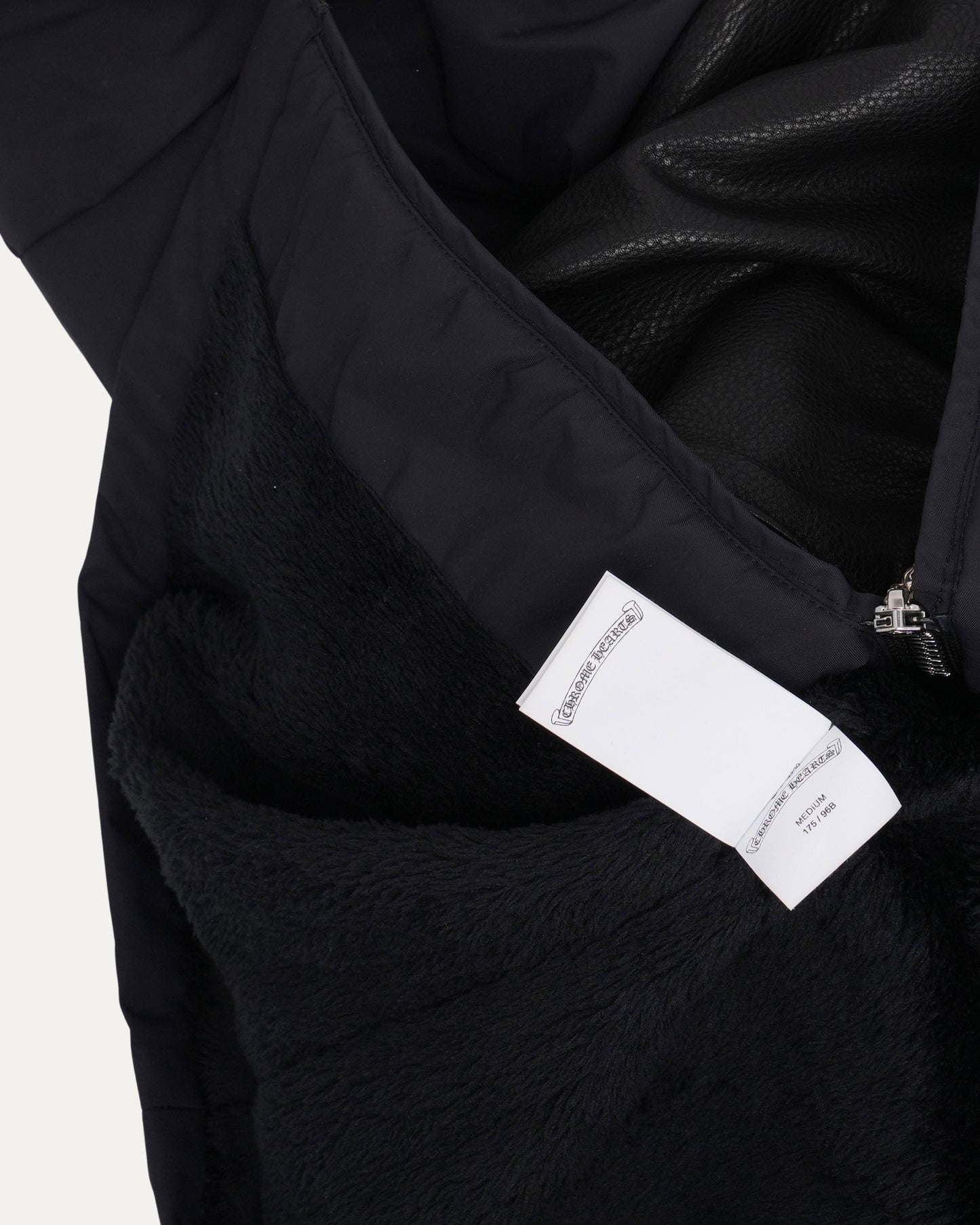 Nylon Leather Parka