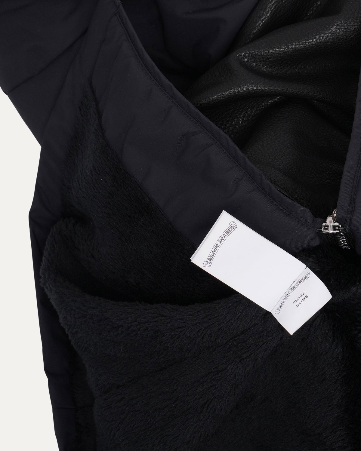 Nylon Leather Parka