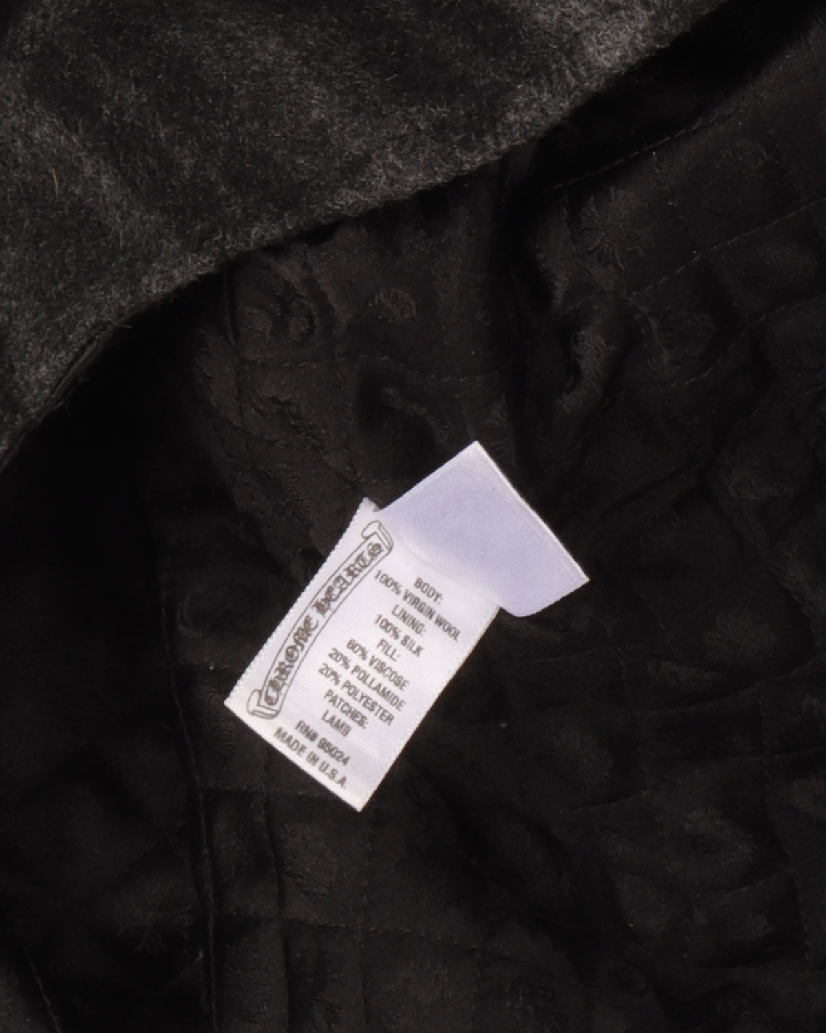 Cross Patch Padded Wool Flannel Shirt