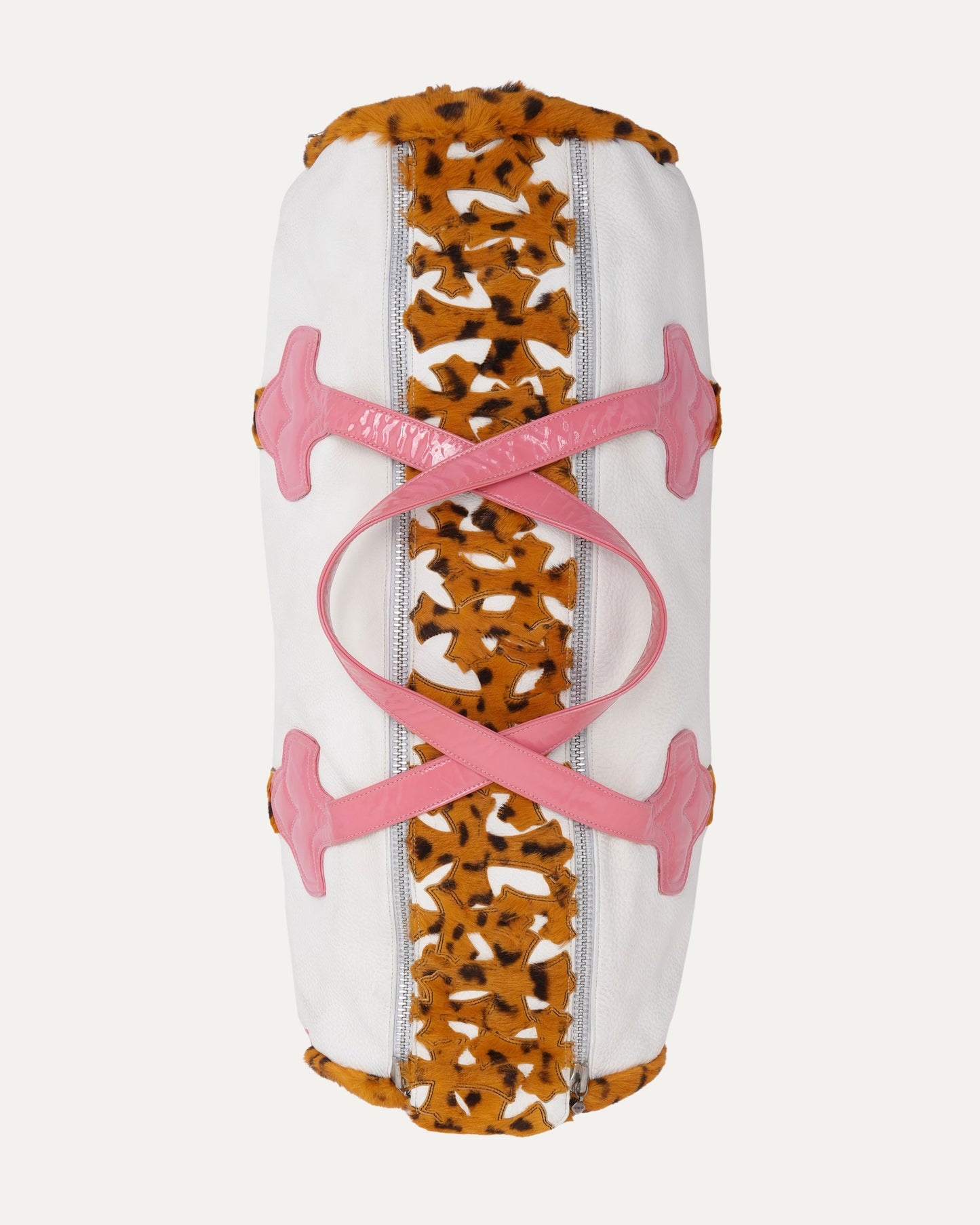 Leopard Cross Patch Boston Duffle