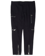 Three-Piece Virgin Wool Camouflage Lined Suit with Multizip Trousers
