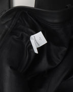 Fleur Knee Leather Cross Patch Pants
