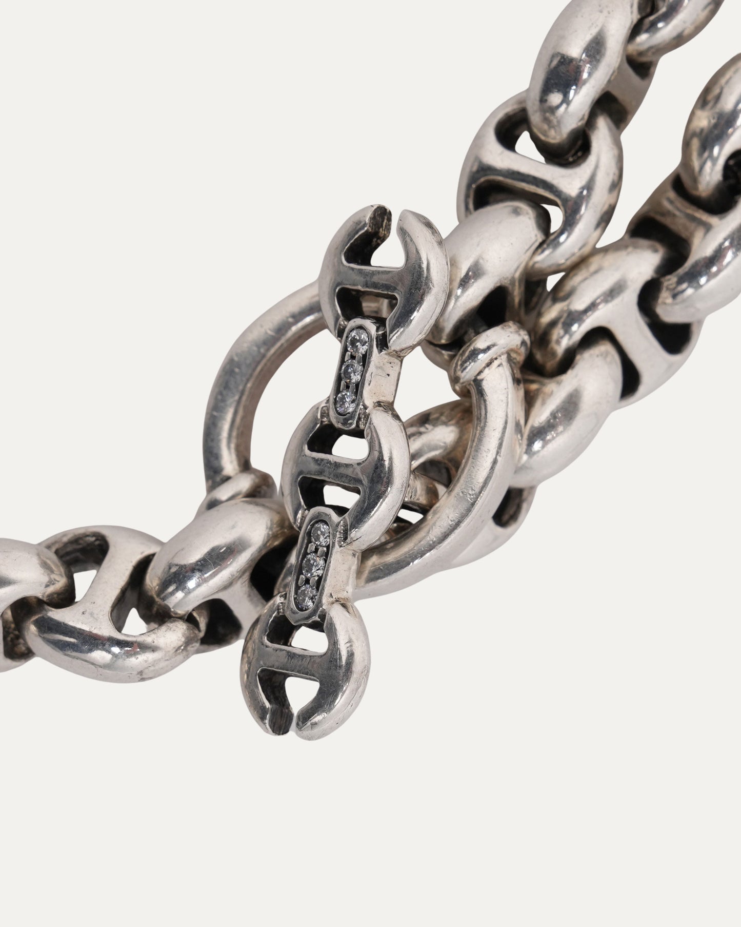 10MM Open-Link Wallet Chain with Diamonds