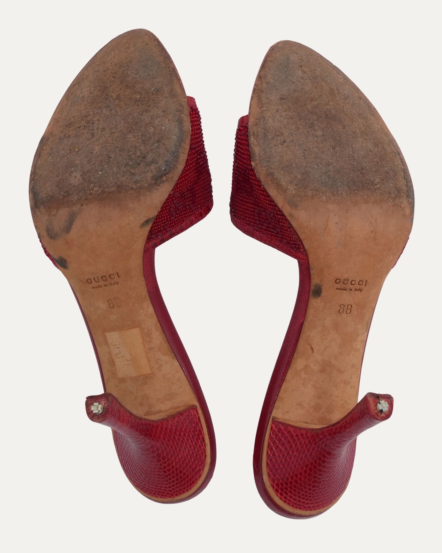 Tom Ford Era Beaded Monogram Mules