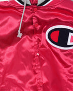 Champion Hooded Satin Varsity Jacket