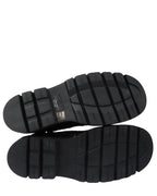Intrecciato Woven Leather Boots