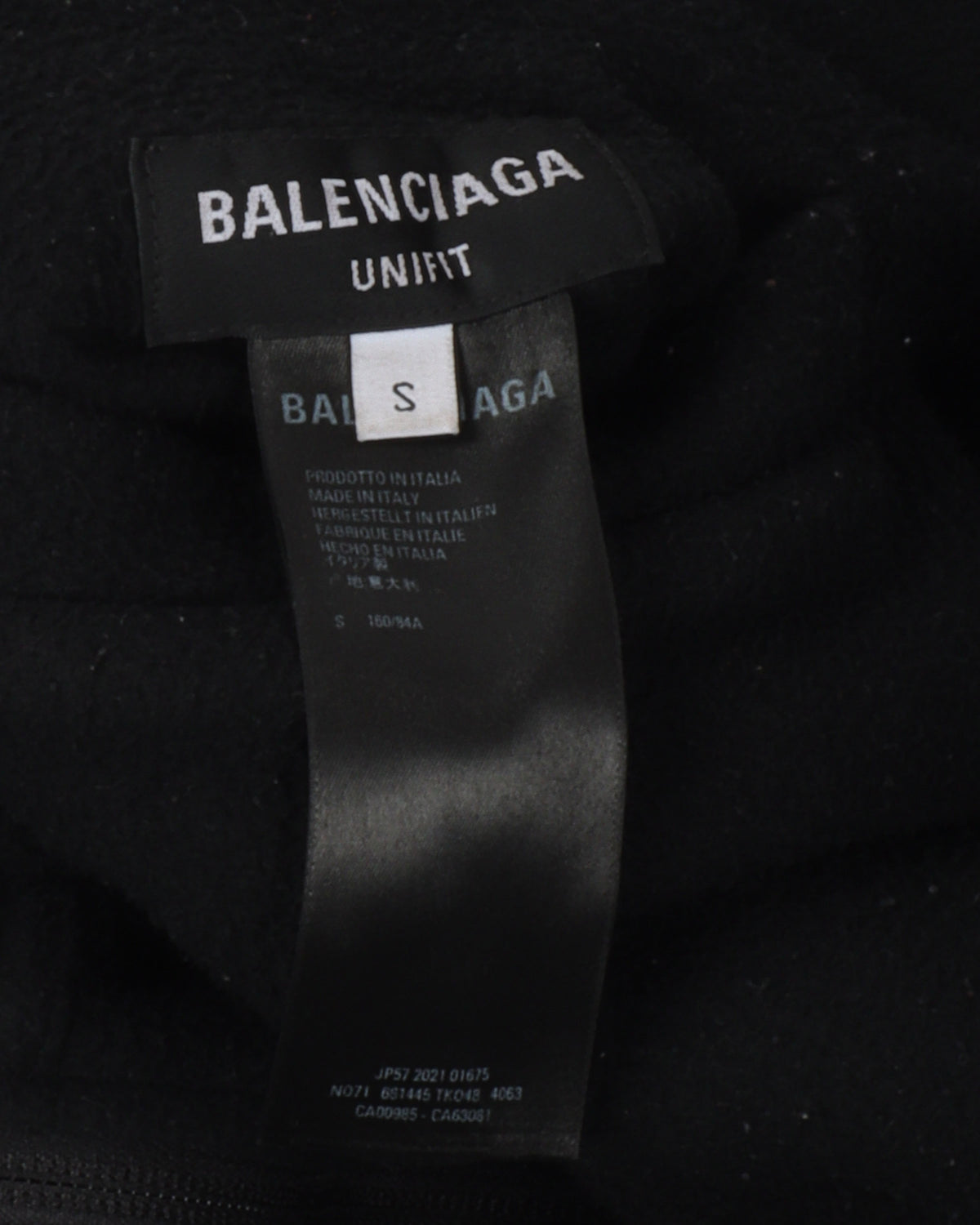 Oversized Reversible Nylon & Fleece Track Jacket