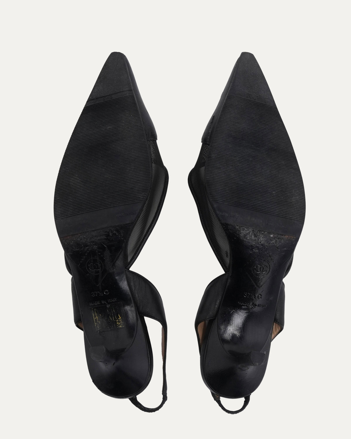 Mesh Logo Heels