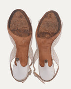 Oblique Heeled Sandals