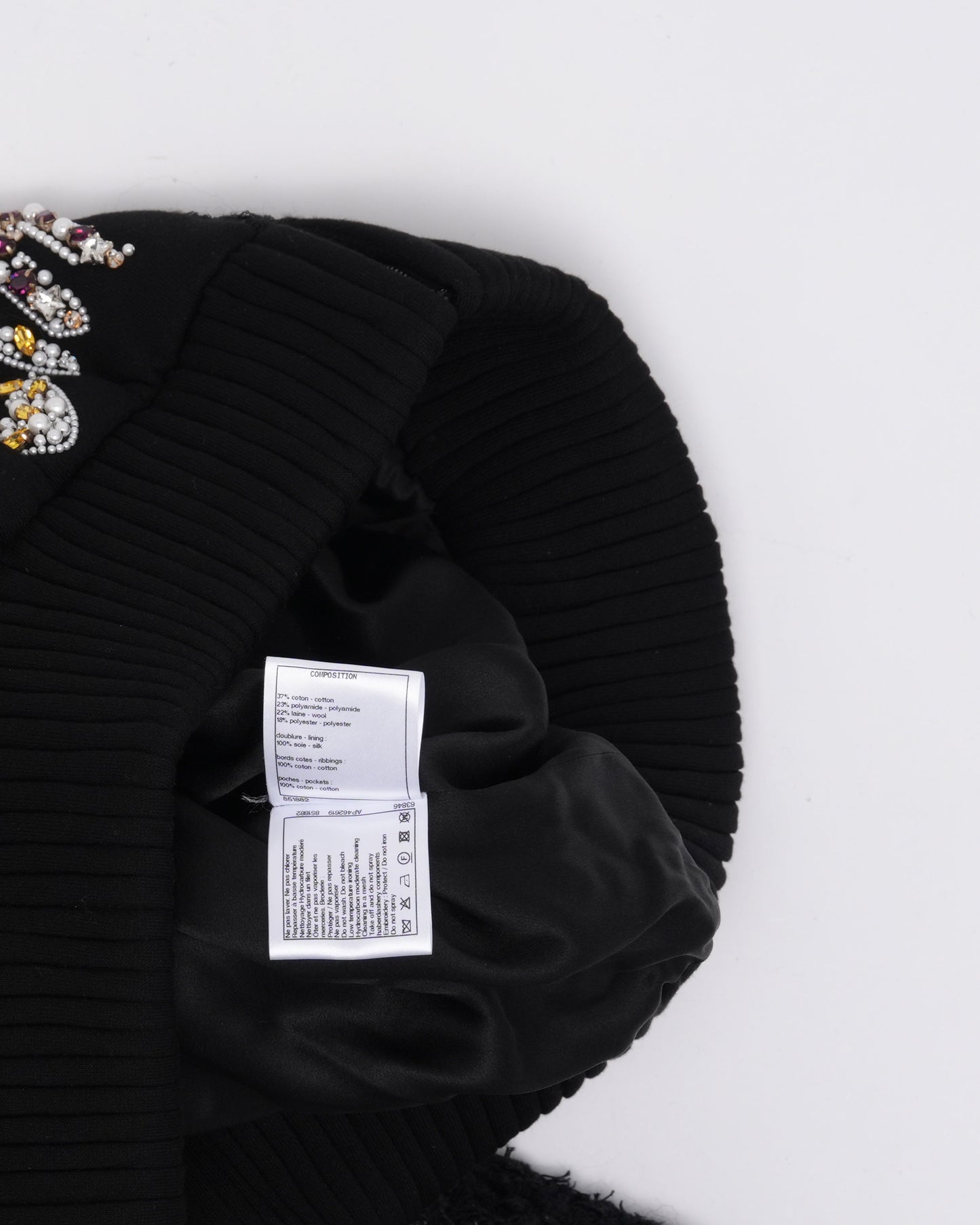 Tweed Crystal Embellished Blouson