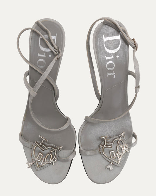 2004 "I Love Dior" Rhinestone Sandals