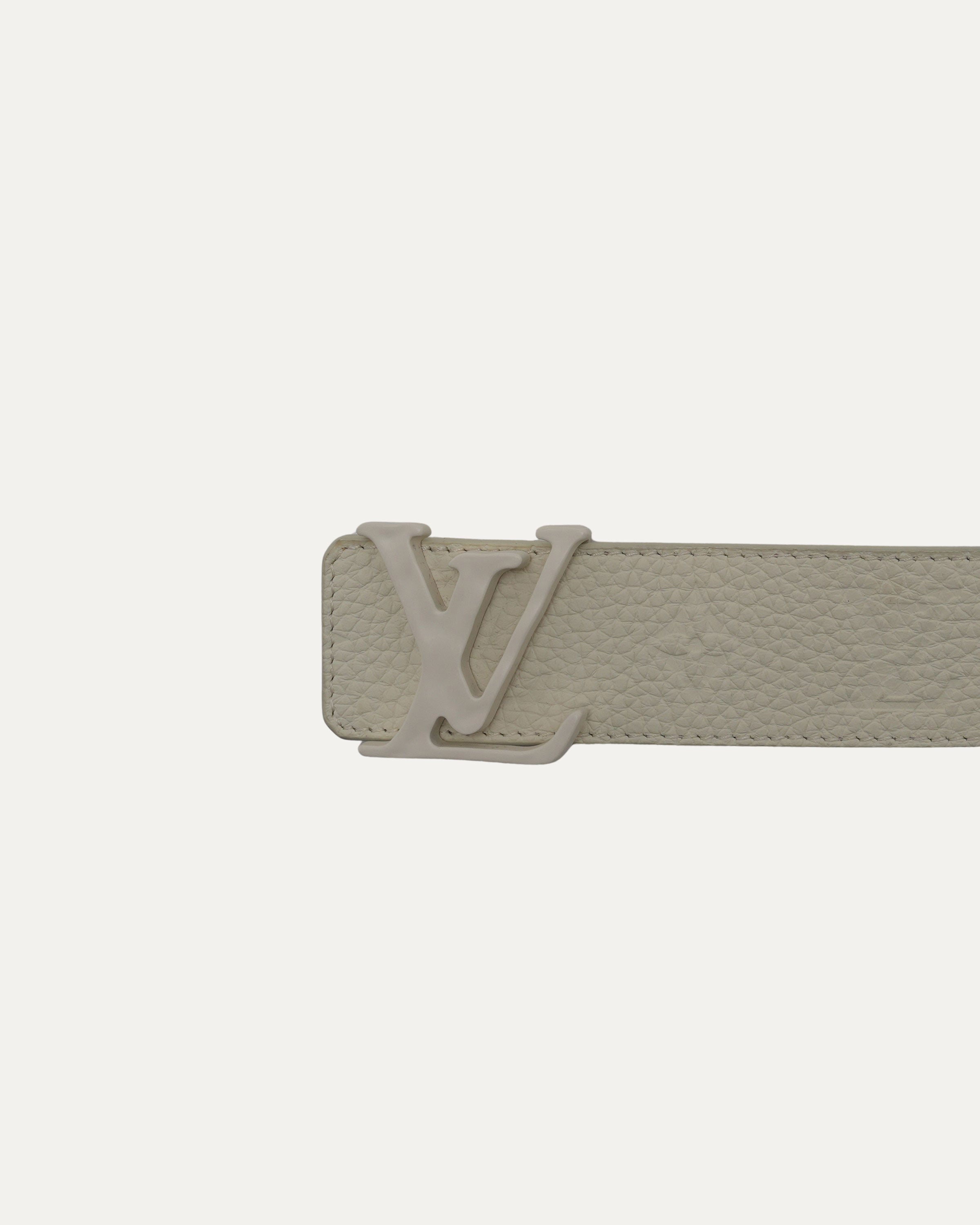 Leather Debossed Monogram Belt