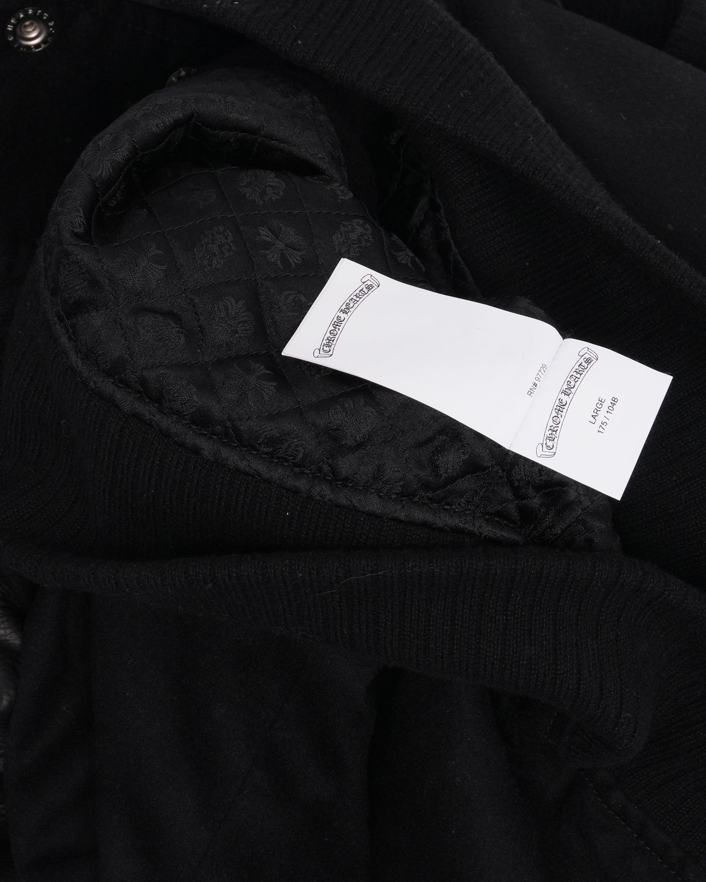 Cashmere Cross Patch Varsity Jacket