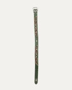 Studded Leather Leopard Hair Inlay Belt