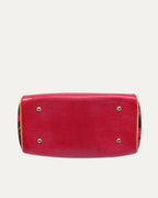Murakami Monogram Cerises Lizard Sac Fermoir MM