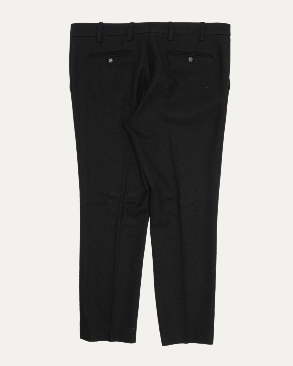 Slim Fit Cropped Wool Blend Suit