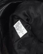 Slim Fit Funnel Neck Embellished Fleur Patch Quilted Jacket