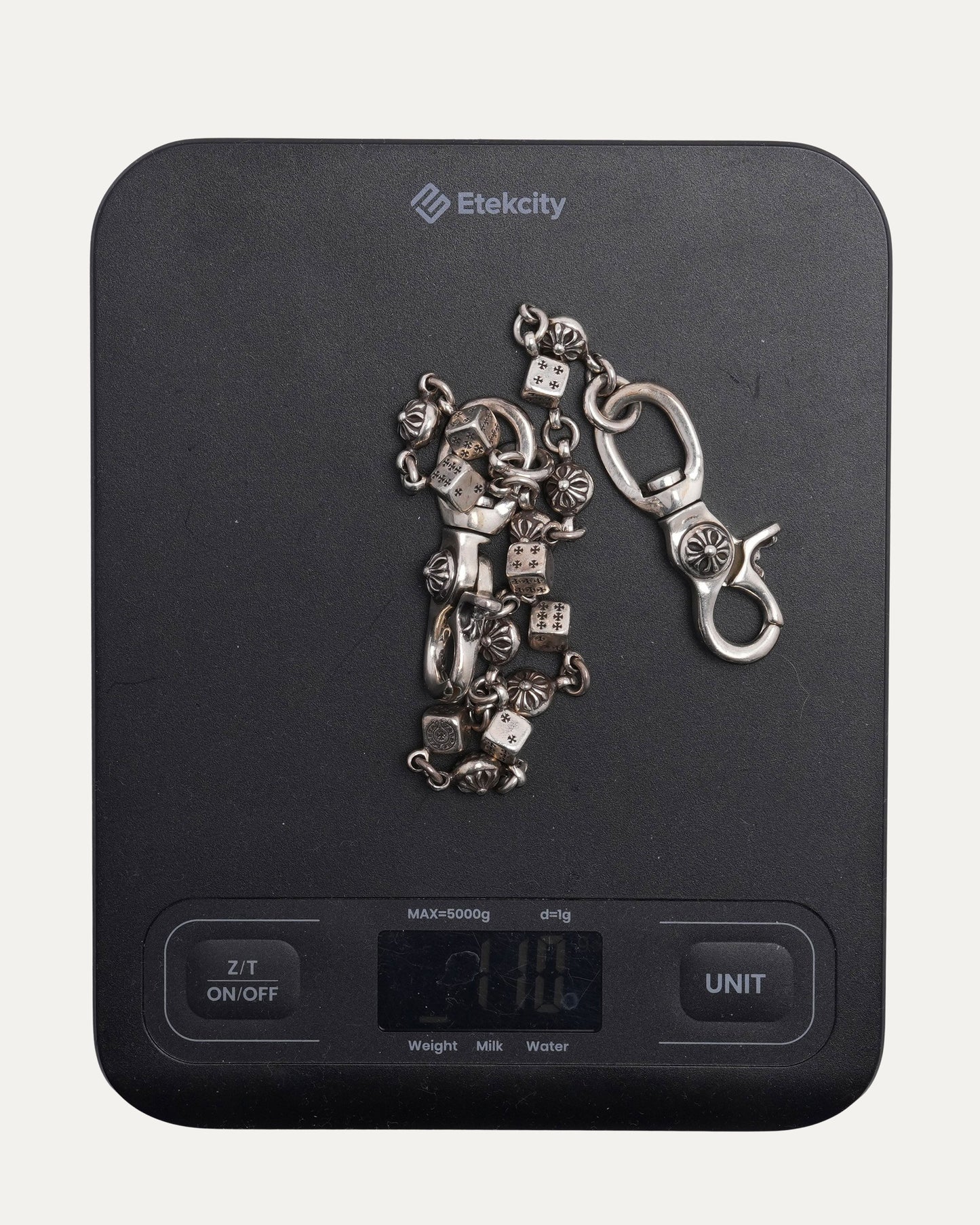 Dice and Plus Ball Wallet Chain