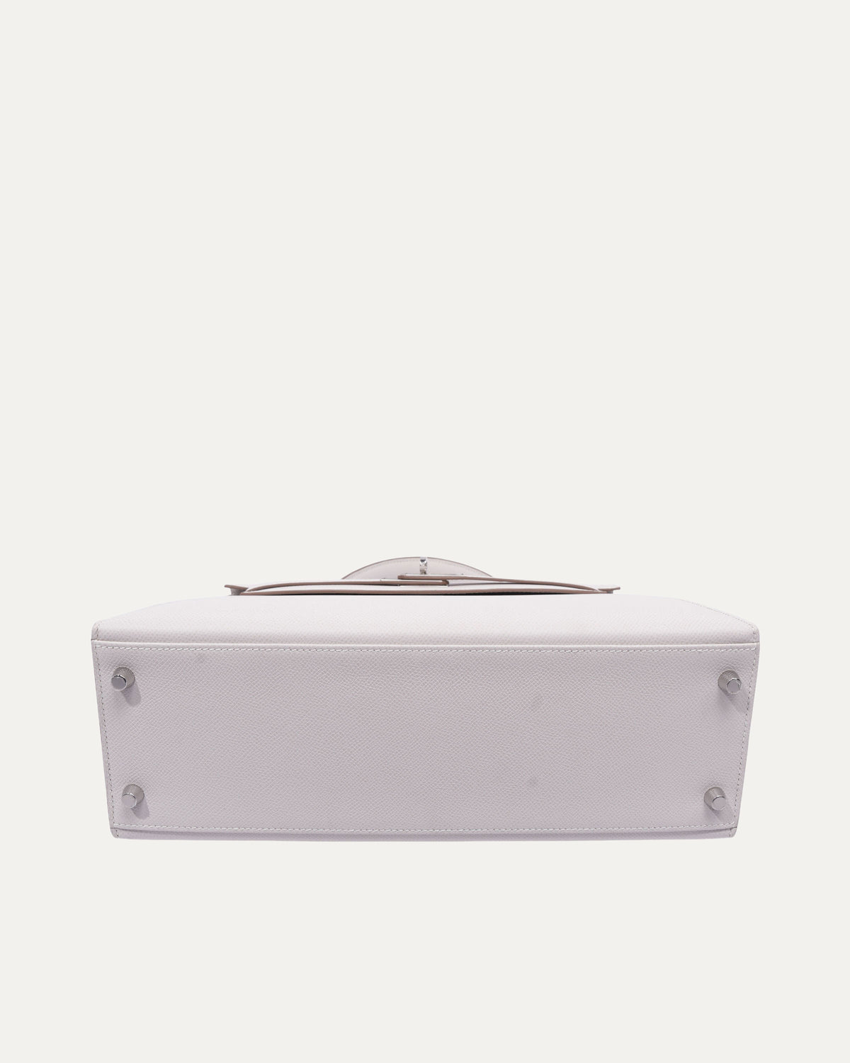 Kelly Sellier 32 Gris Pale Epsom Palladium Hardware