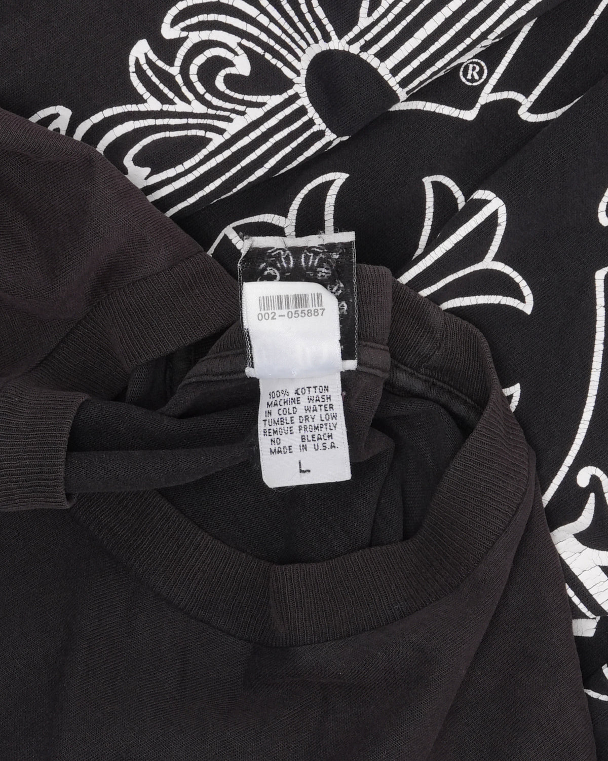 Vintage Las Vegas Horseshoe Logo Long Sleeve Pocket T-Shirt