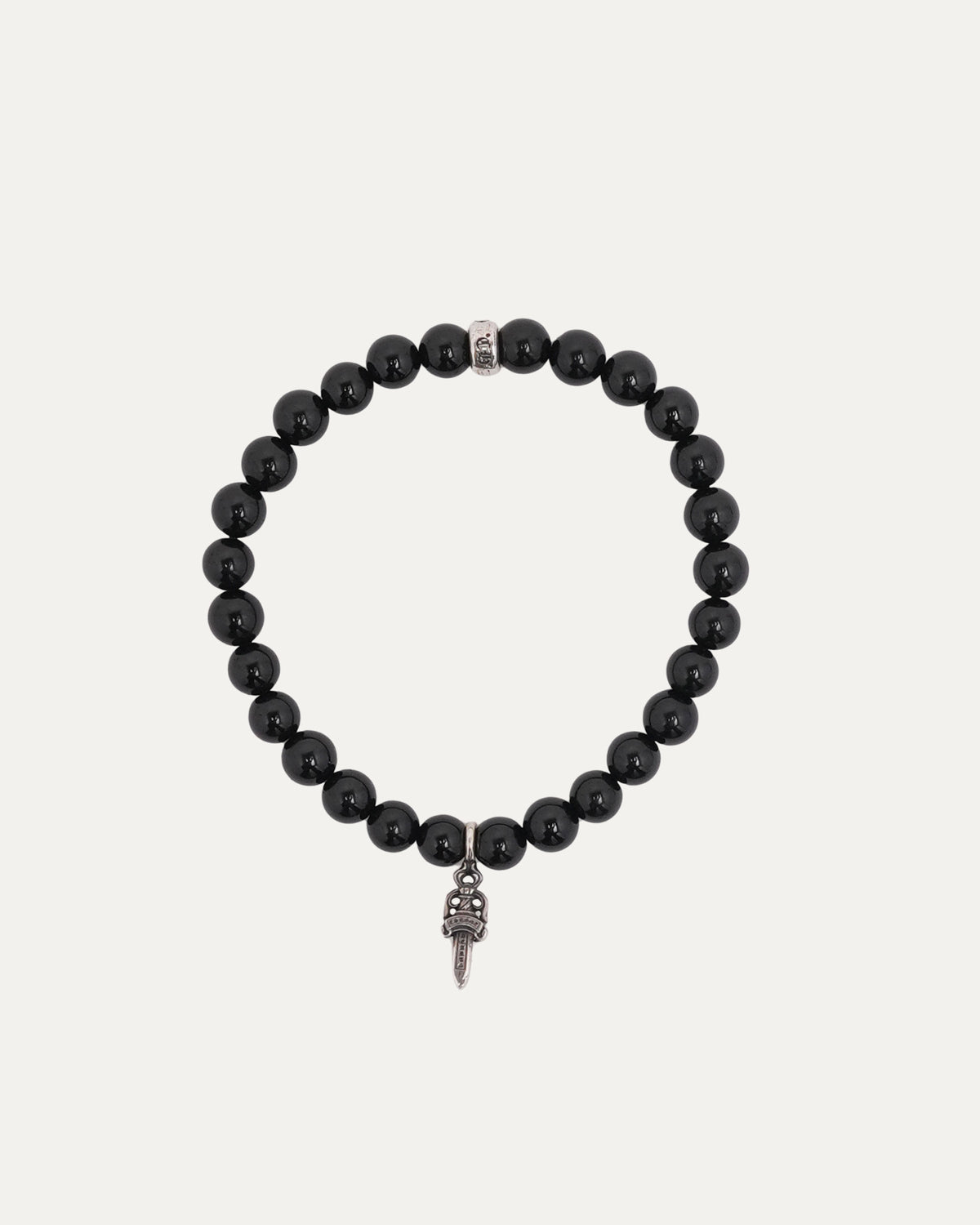 Dagger Onyx Bead Bracelet