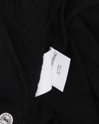 Silk Cashmere Blend Cross Patch Switchblade Cardigan Sweater