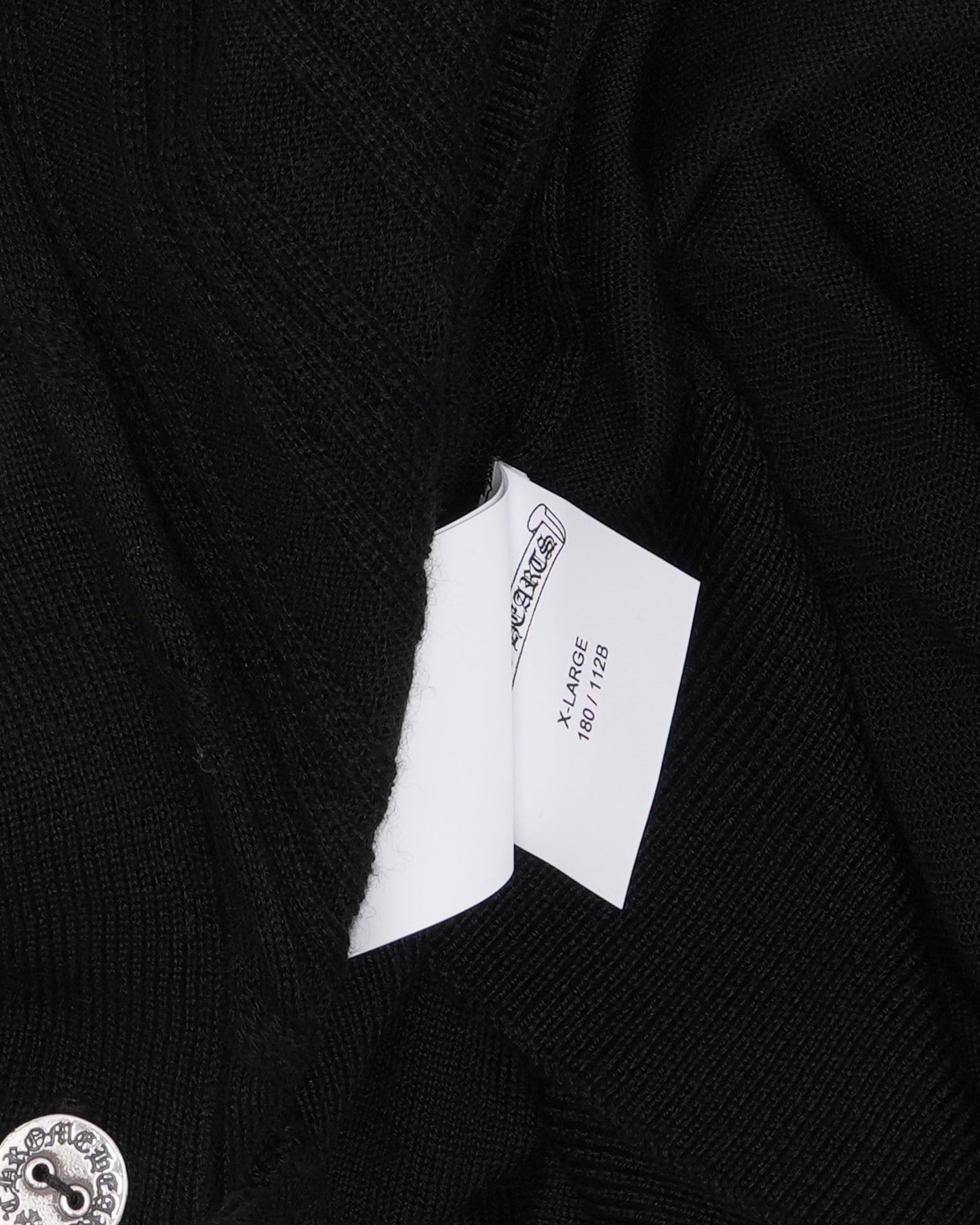 Silk Cashmere Blend Cross Patch Switchblade Cardigan Sweater