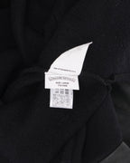 Leather Contrast Cross Patch Crewneck Sweatshirt