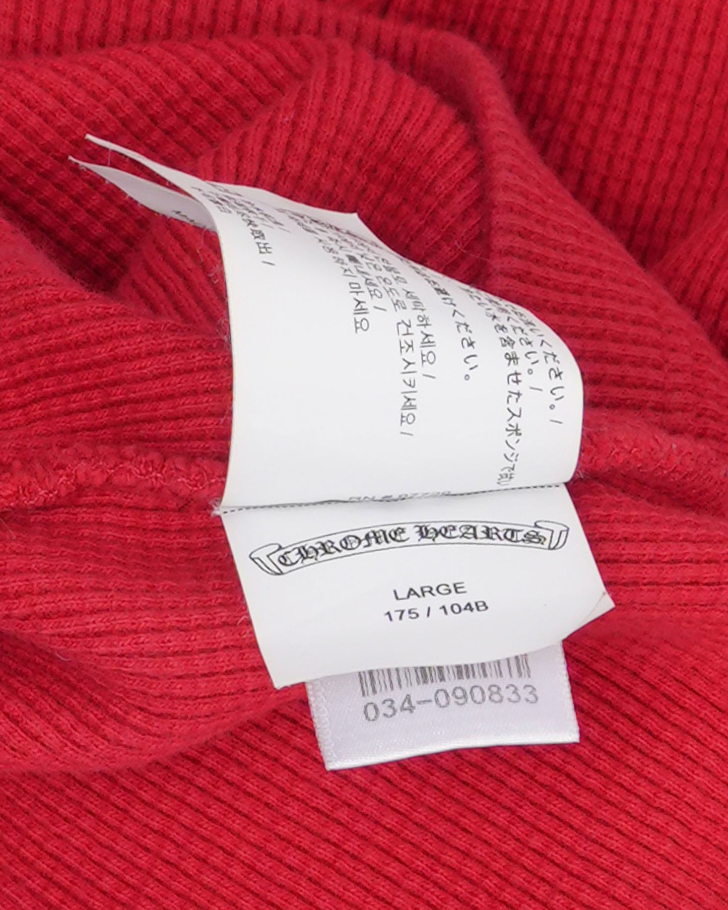 Embroidered Triple Cross Thermal Long Sleeve T-Shirt