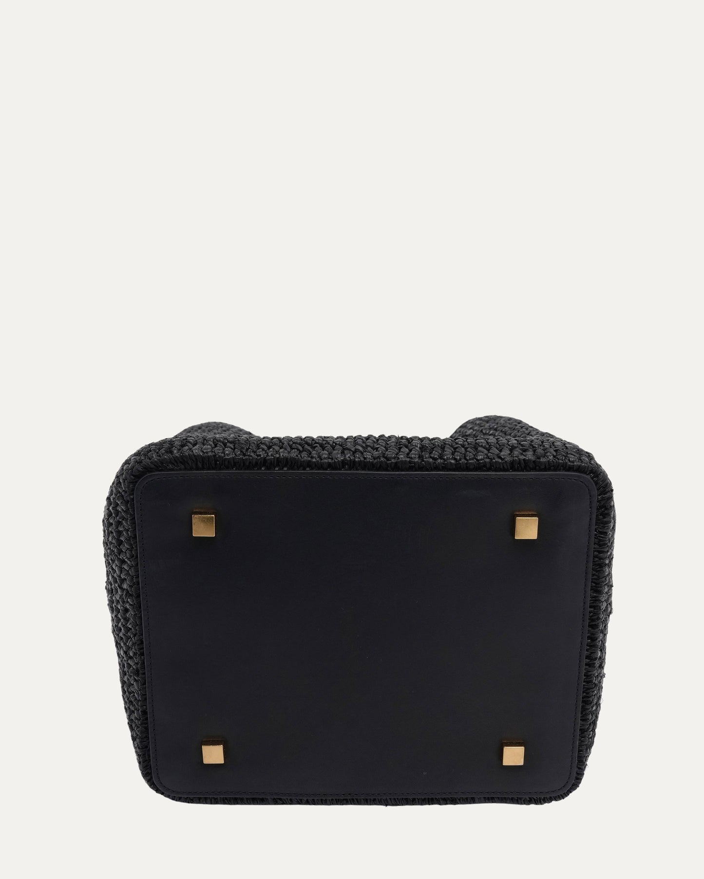 Woven Raffia Le 37 Bucket Bag