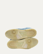 Suede and Denim Monogram LV Trainer