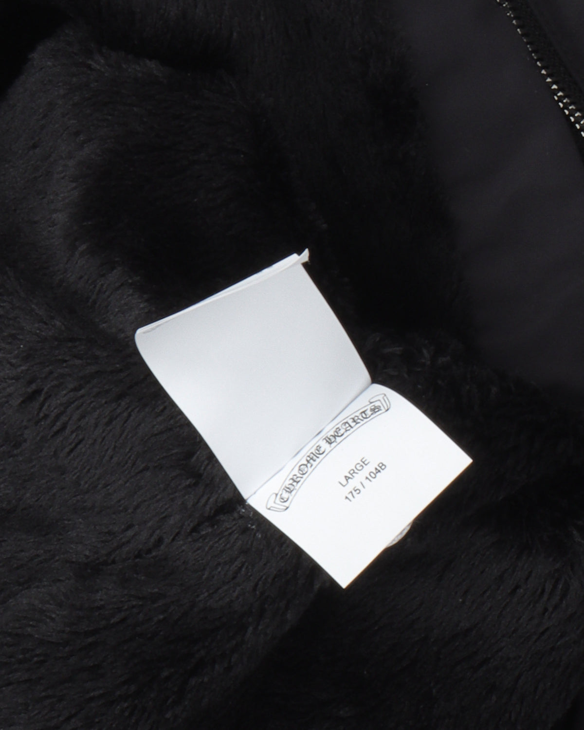 Faux Fur Lined Cemetery Cross Patch Racing Jacket
