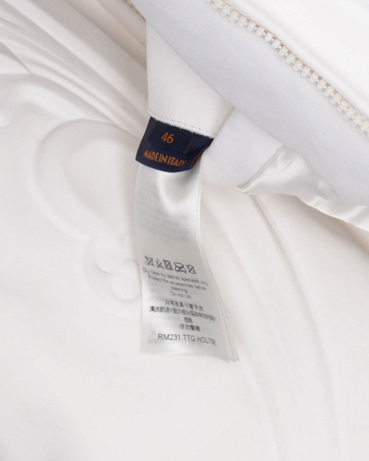 LV Ornaments Leather Blouson Jacket