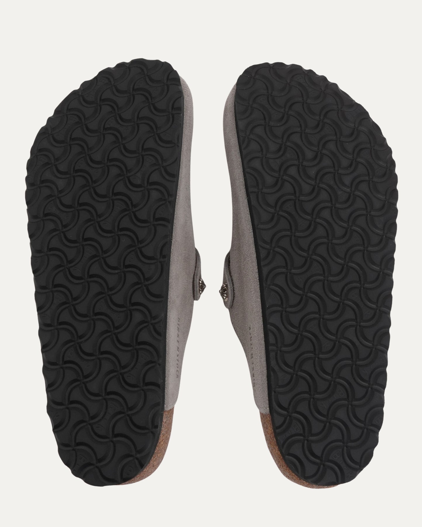 Dagger Embellished Birkenstock Boston Shearling Lined Suede Mule