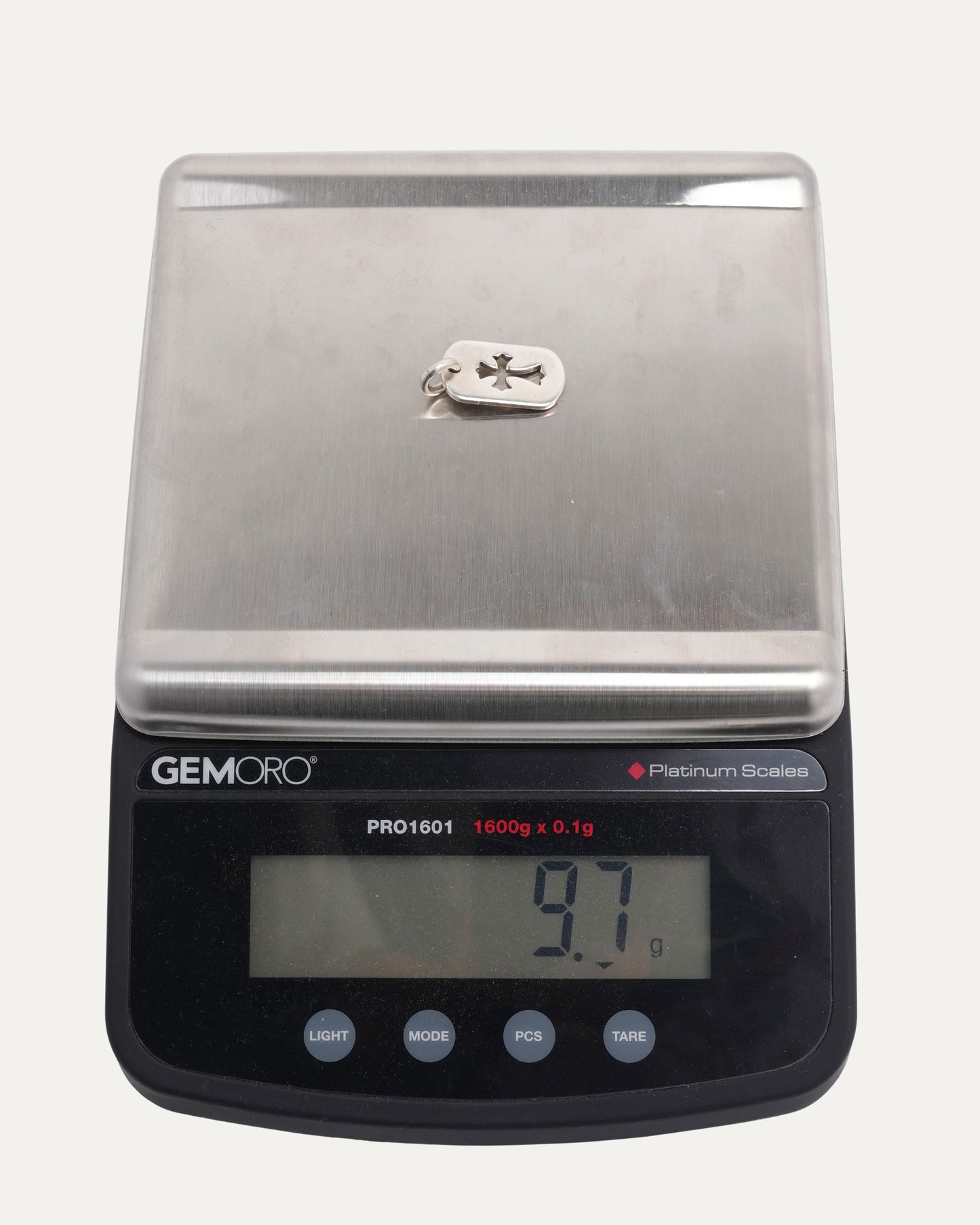 Small Cut Out Cross Dog Tag Pendant