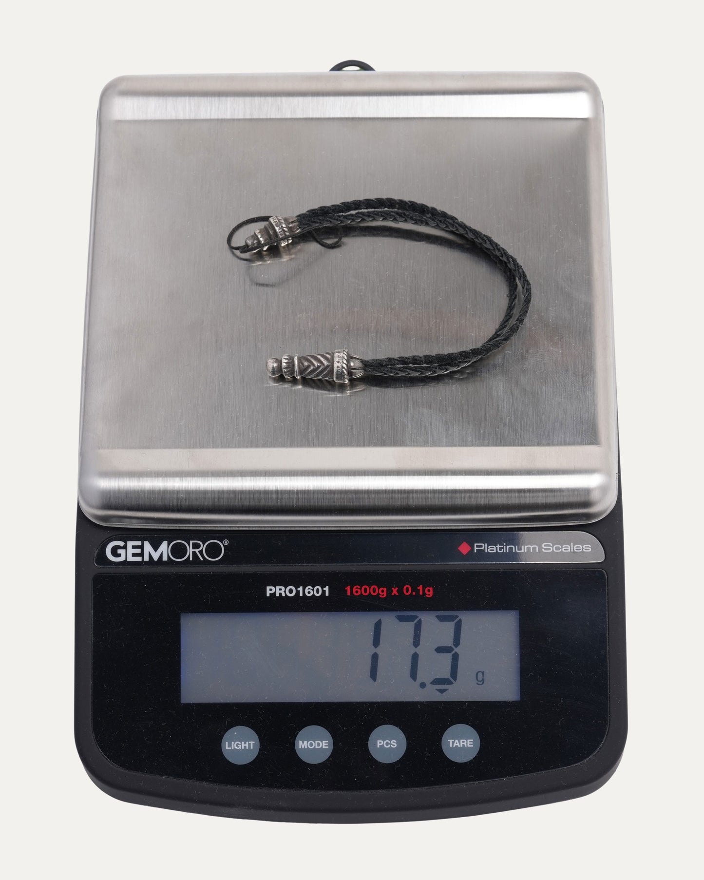 Braided Leather Phone Charm