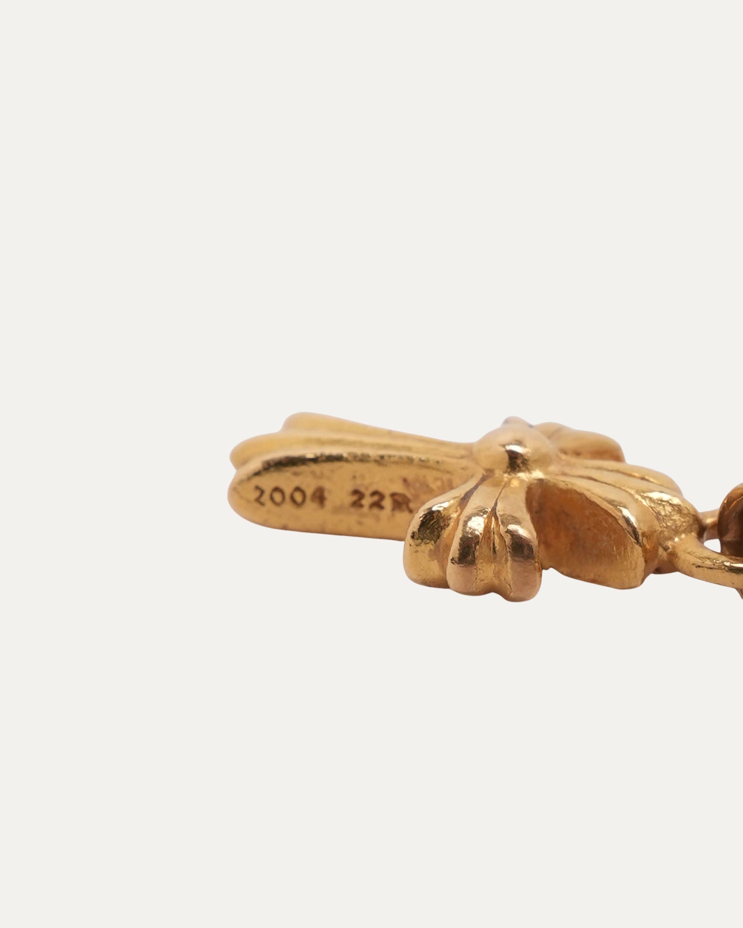 Gold Dagger and Diamond Baby Fat on Roll Chain