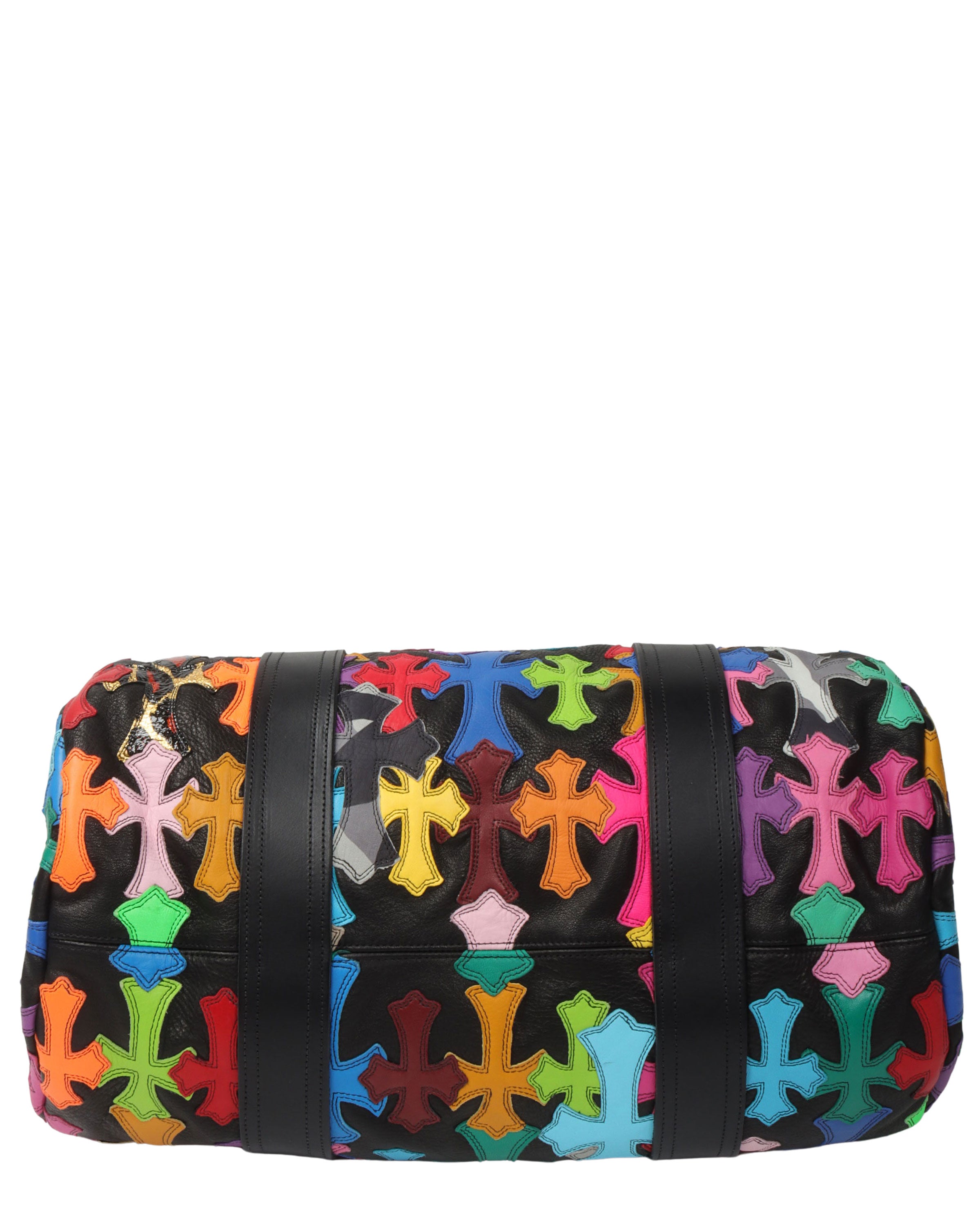 Multicolor Cross Patch Cemetery Mini Duffle Bag