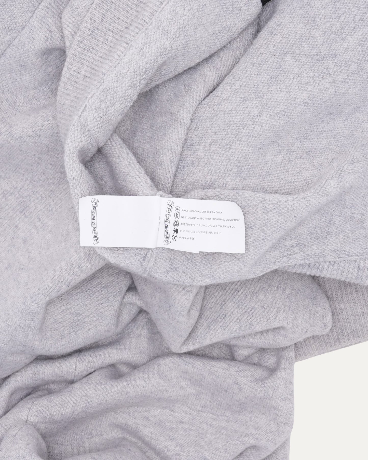 Embroidered Cashmere Zip Up Hoodie