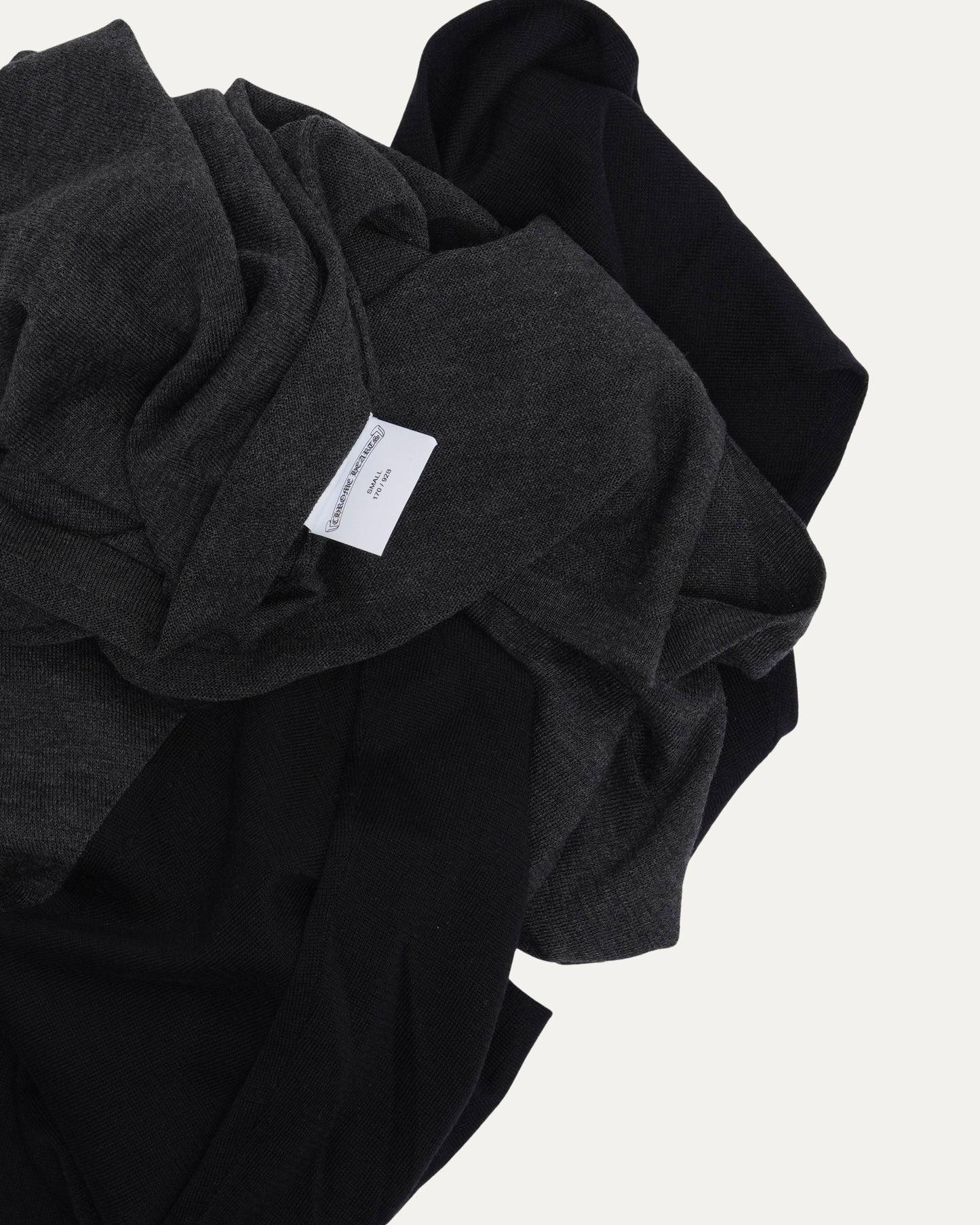 Silk Blend Cross Patch Long Sleeve Raglan T-Shirt