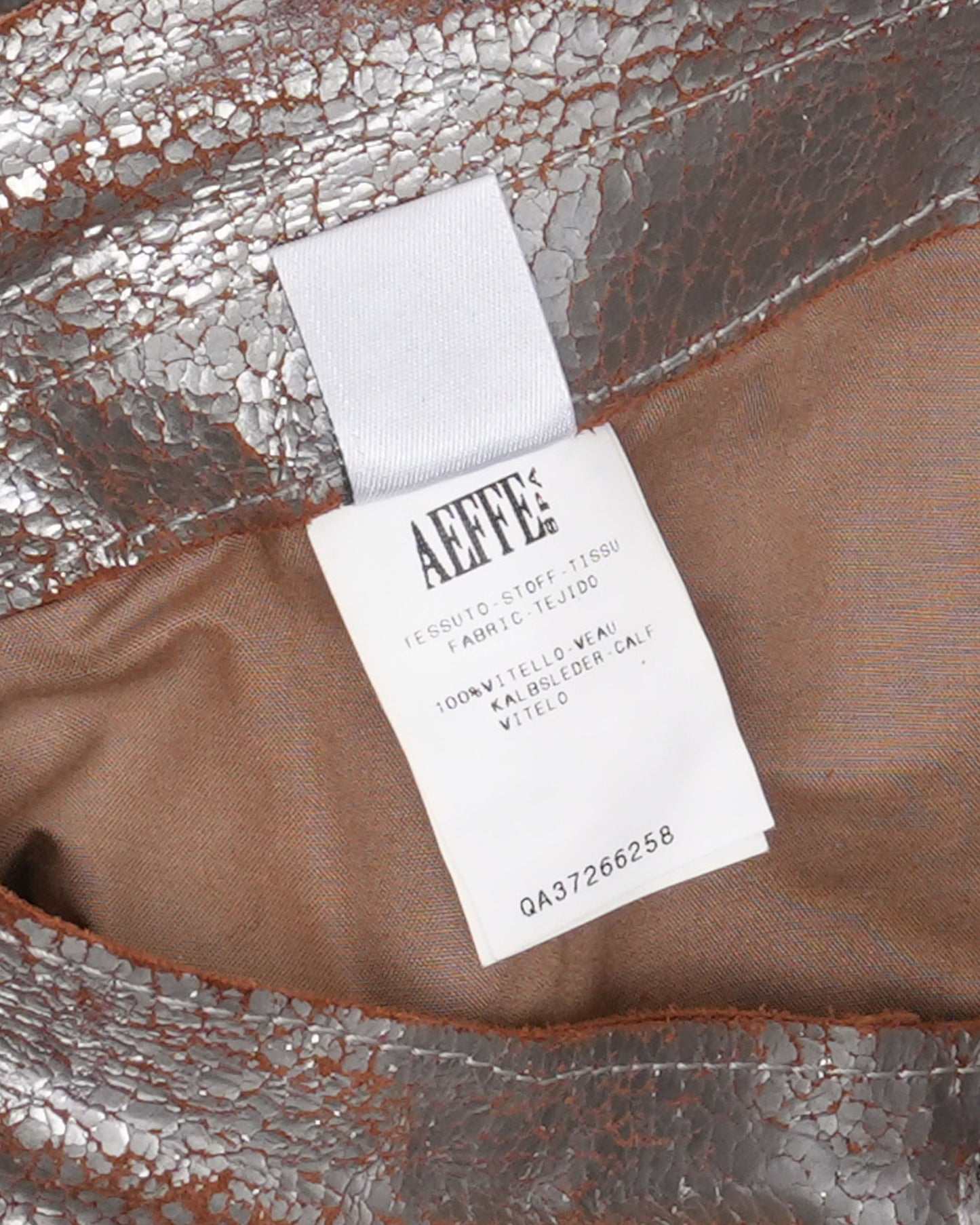 c 2000 Metallic "Gaultier" Leather Pants