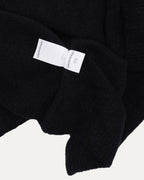 Pony Hair Cross Patch Cashmere-Silk Blend Sweater