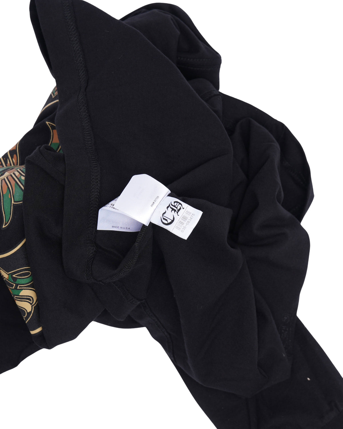 Camouflage Cemetery Cross Logo Long Sleeve T-Shirt