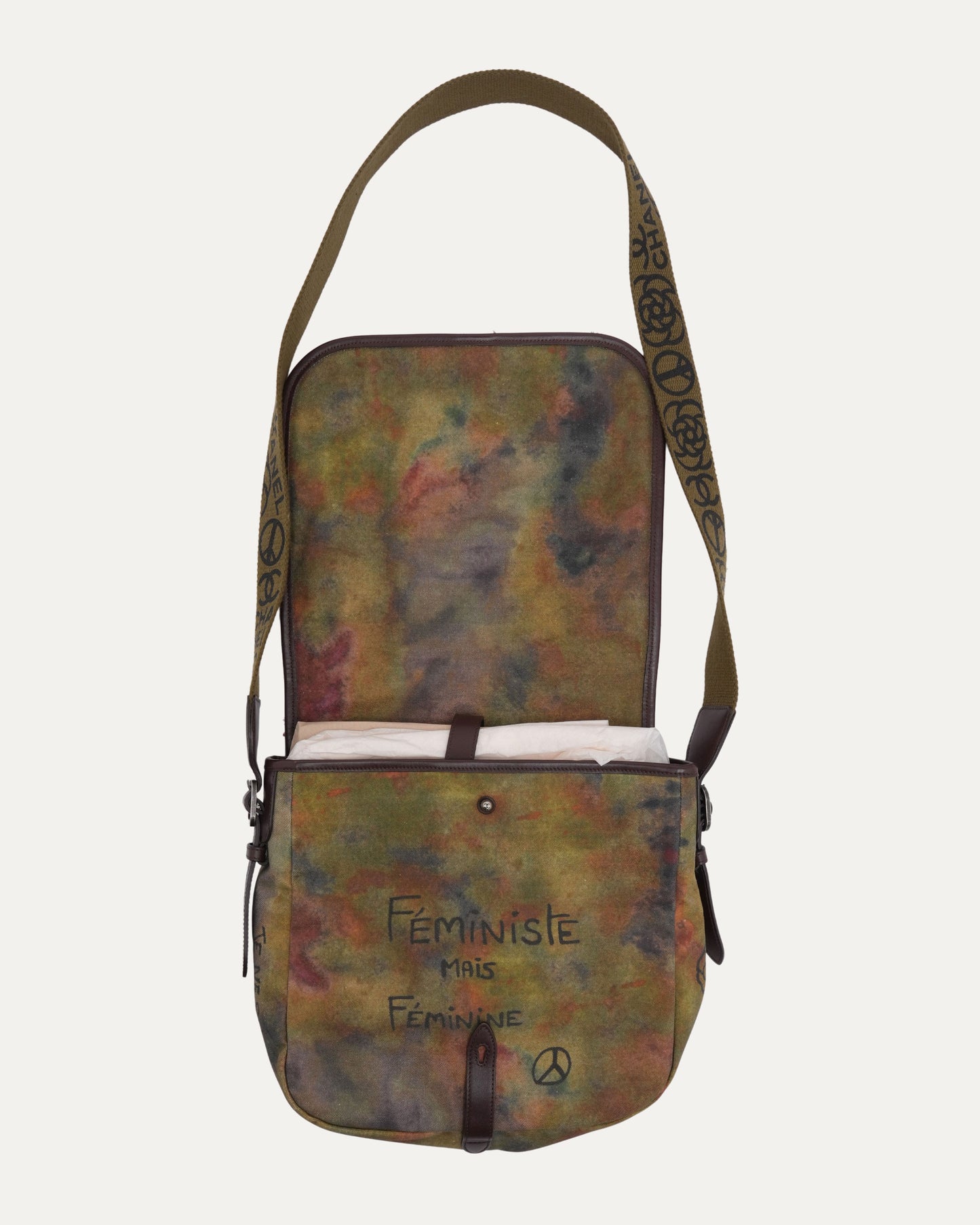 Washed Toile Graffiti On The Pavements Small Messenger Bag