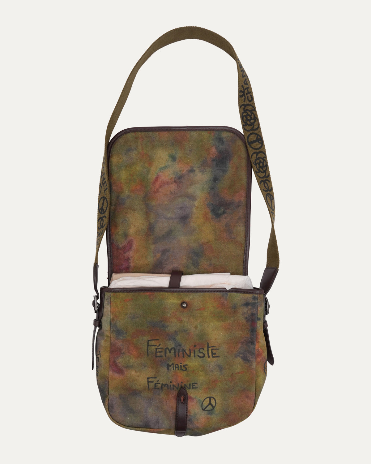 Washed Toile Graffiti On The Pavements Small Messenger Bag