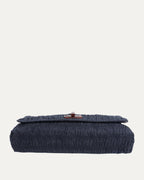 Gaufré Denim Clutch