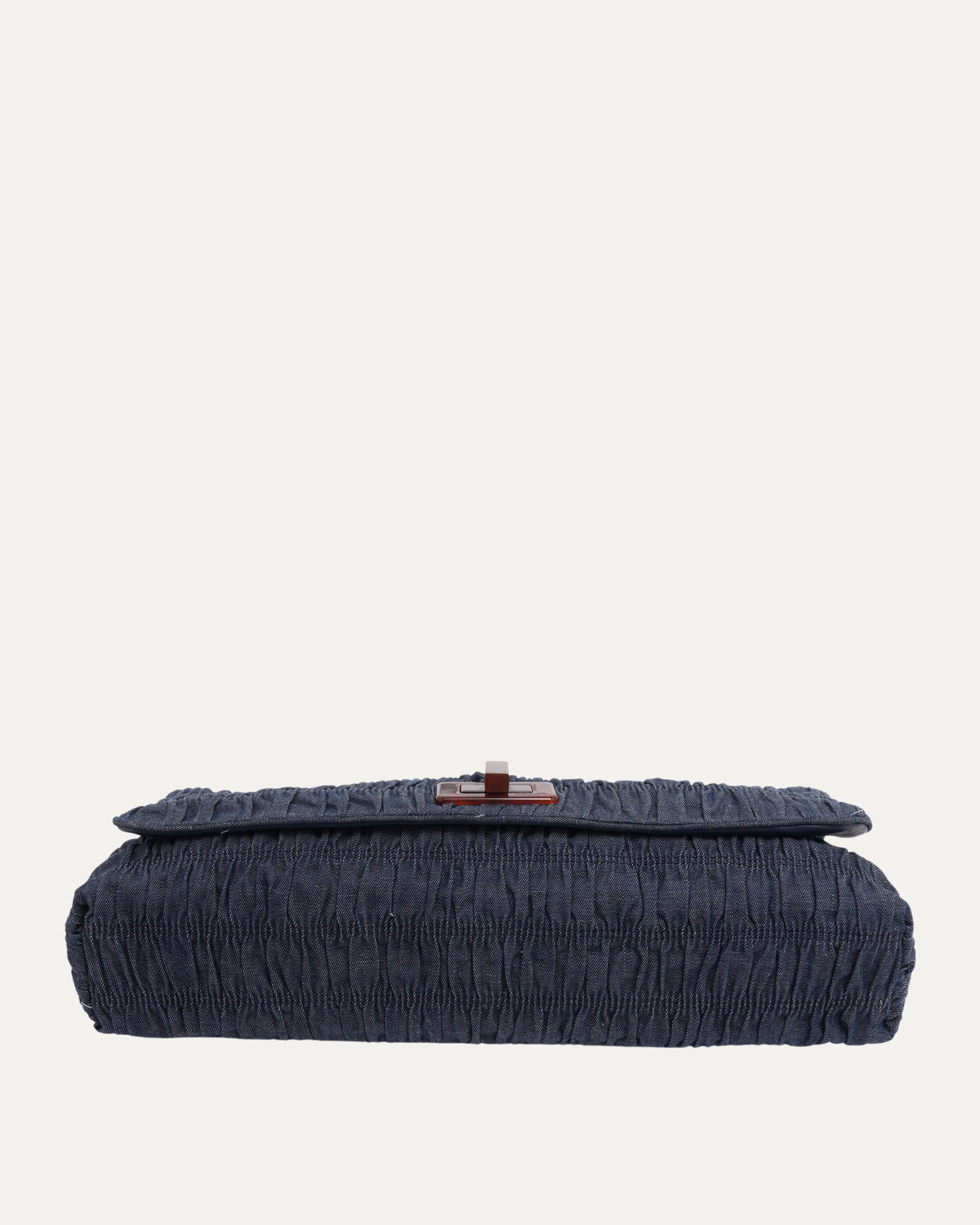 Gaufré Denim Clutch